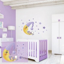 Baby on the moon purple