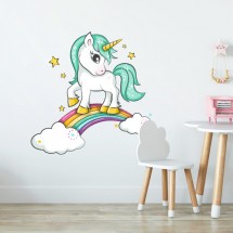Unicorn on the rainbow