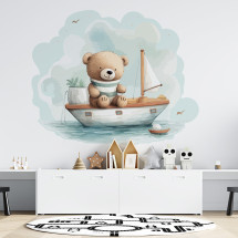 Teddy bear and the sea
