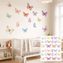 Butterflies in pastel colors_dupl