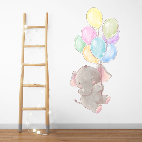 Elephant and balloons