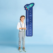Height measure Blue rocket