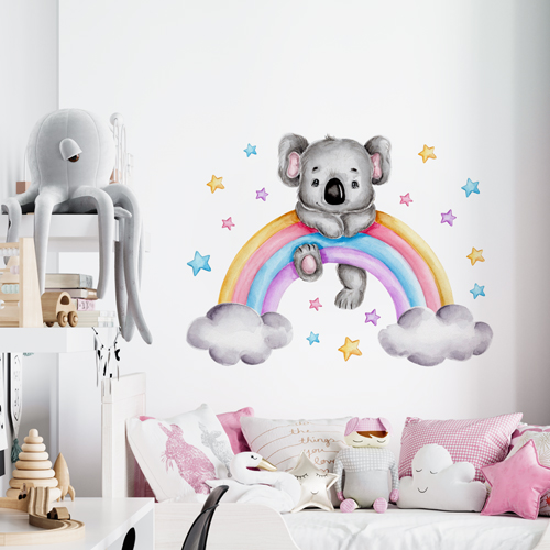 Koala and rainbow