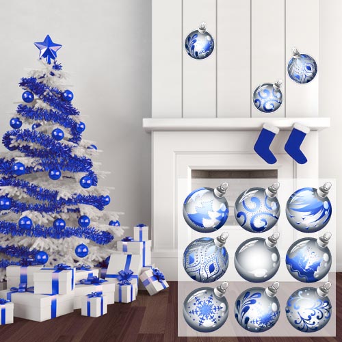 Christmas balls Blue